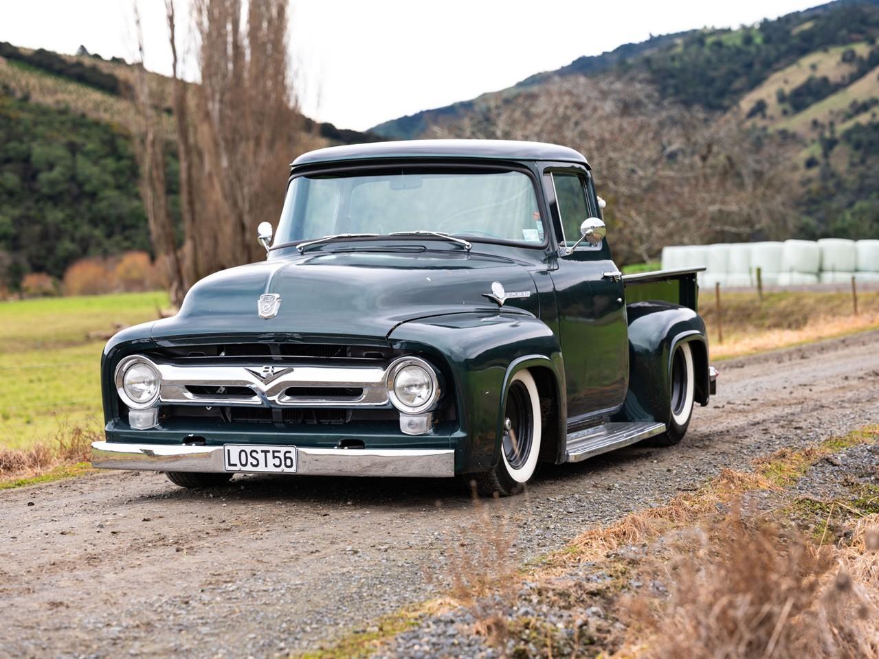 image-13, 1956 Ford F100 Modified 6.3 V8 - "The Green Goblin at Dunedin
