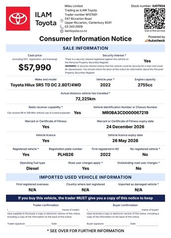 image-16, 2022 Toyota Hilux SR5 2.8DT 6AT 4WD at Christchurch