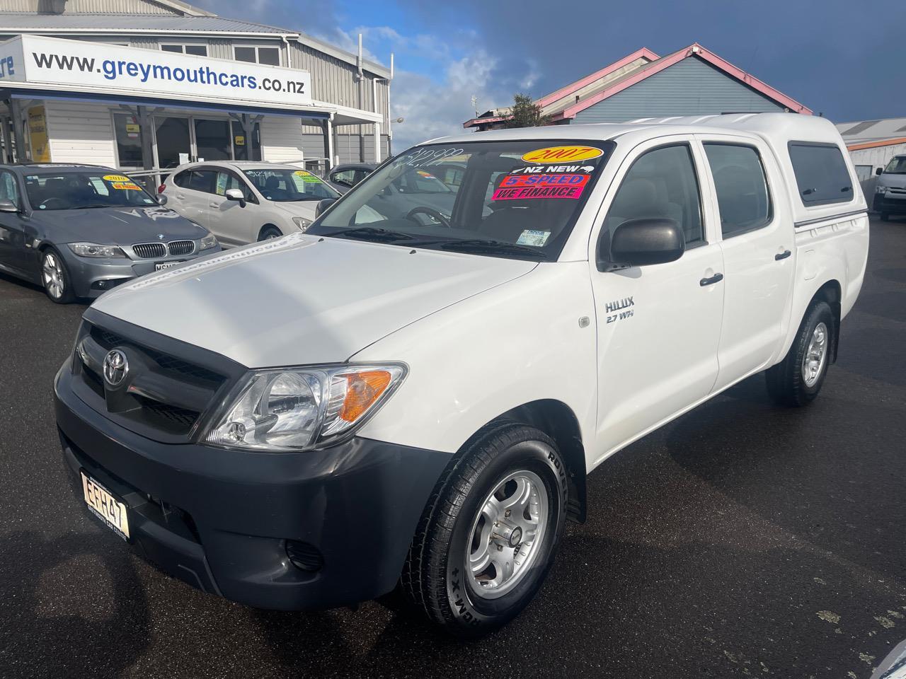 image-0, 2007 Toyota HILUX 2.7P 2WD D/C UTE 5M at Greymouth
