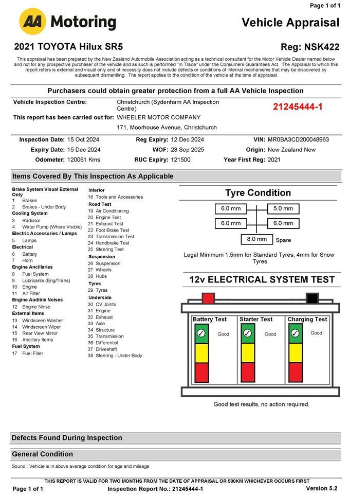 image-3, 2021 Toyota Hilux SR5 2.8lt T/Diesel 4WD at Christchurch