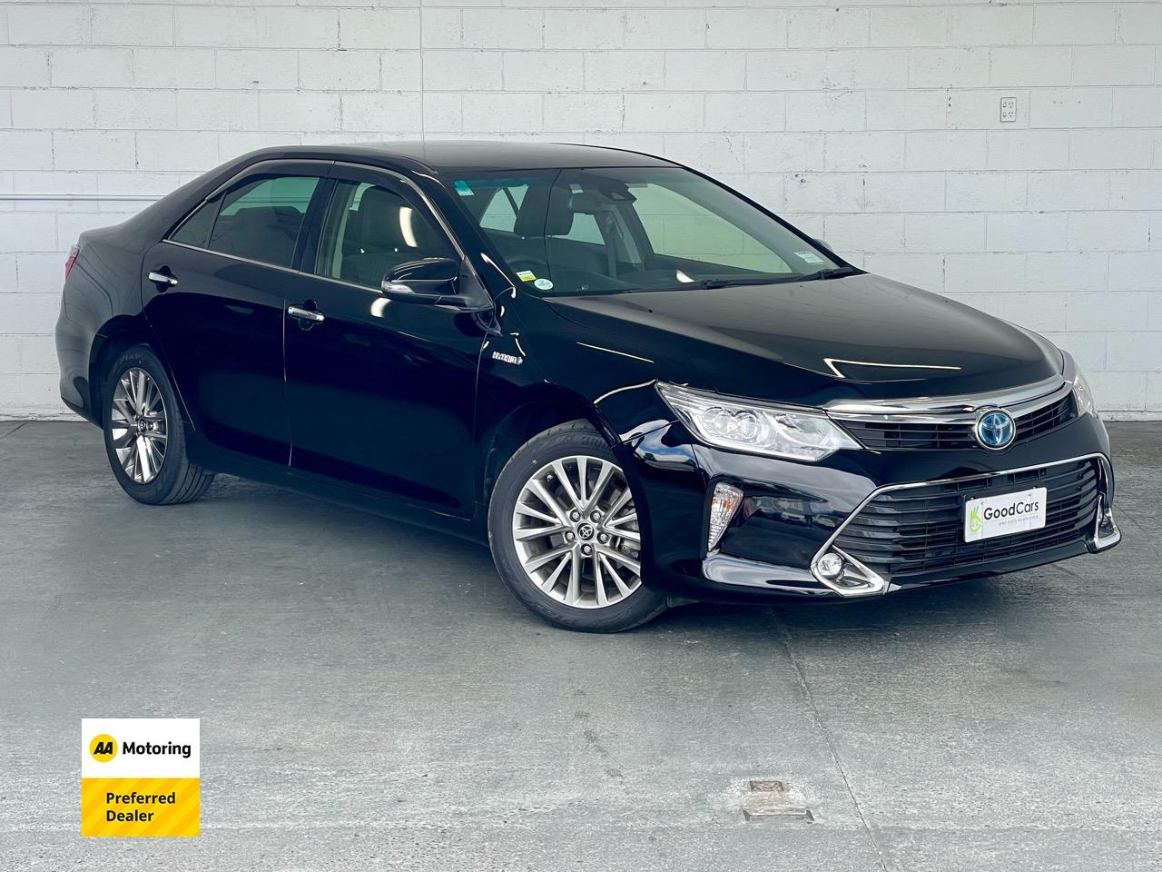 image-0, 2015 Toyota CAMRY 4D HYBRID G PACKAGE PREMIUM BLAC at Christchurch