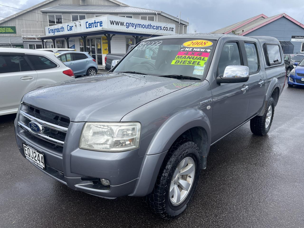 image-0, 2008 Ford Ranger 3.0TD XLT DC W/S 4X4 at Greymouth