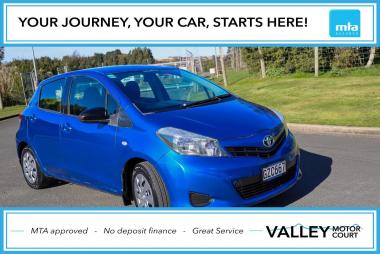 2013 Toyota Yaris YR NZ New No Deposit Finance