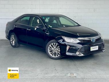 2015 Toyota CAMRY 4D HYBRID G PACKAGE PREMIUM BLAC