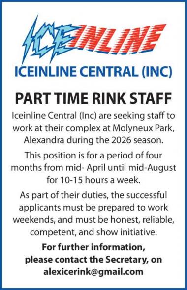 PART TIME RINK STAFF