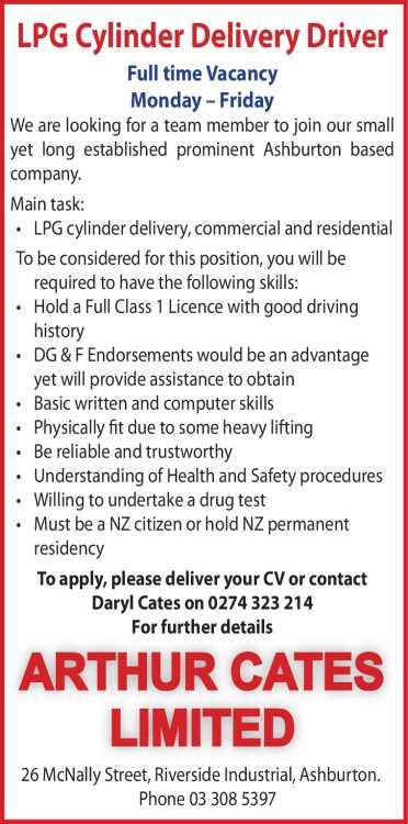 LPG Cylinder Delivery Driver