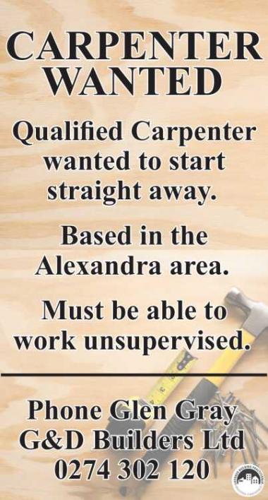 CARPENTER WANTED