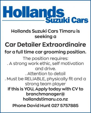 Car Detailer Extraordinaire