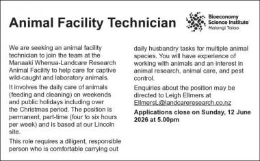 Animal Facility Technician