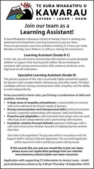 Join our team as a Learning Assistant!