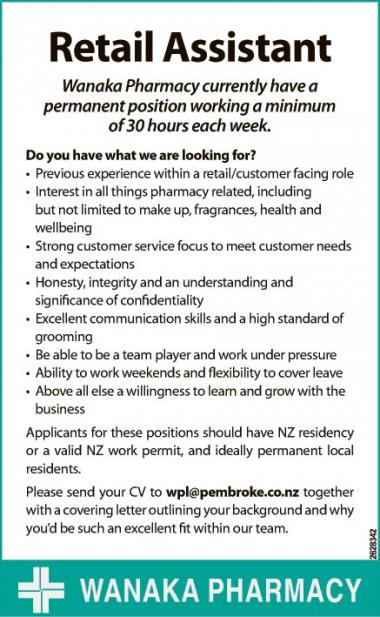 Retail Assistant
