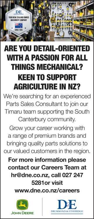 Parts Sales Consultant in Canterbury