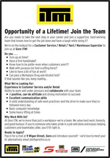 Opportunity of a Lifetime! Join the Team