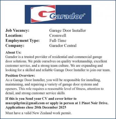 Garage Door Installer