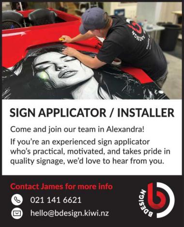 SIGN APPLICATOR/INSTALLER