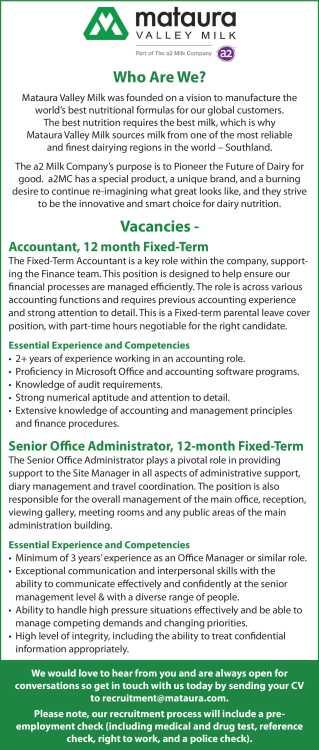 Vacancies - in Southland