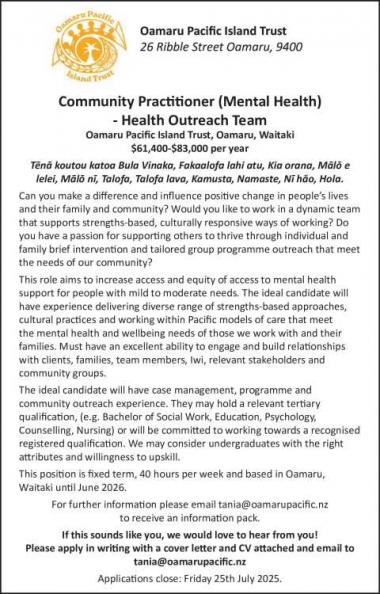 Community Practitioner (Mental Health)