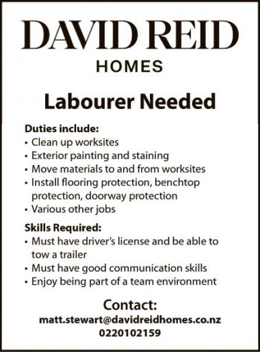 Labourer Needed