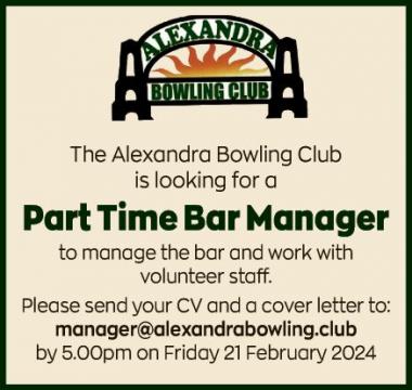 Part Time Bar Manager