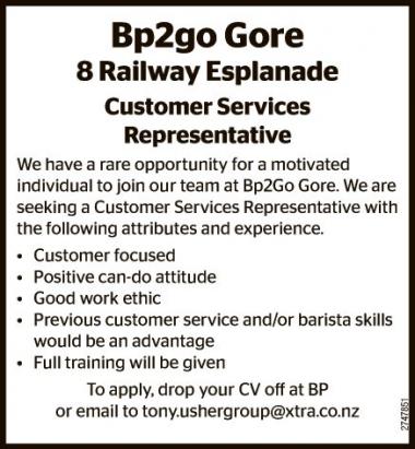 Customer Services Representative