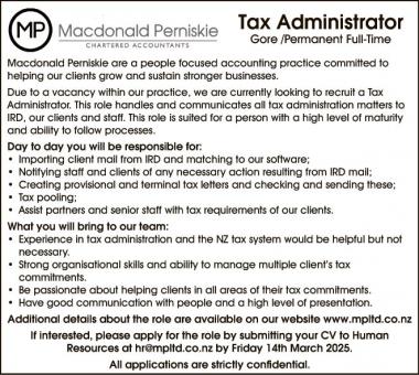 Tax Administrator