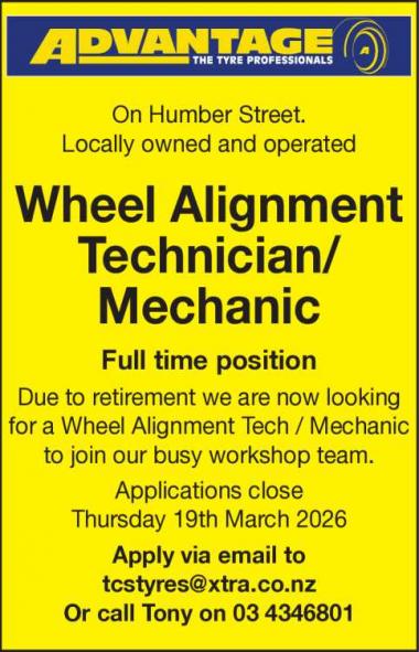 Wheel Alignment Technician/Mechanic