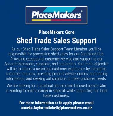 Shed Trade Sales Support