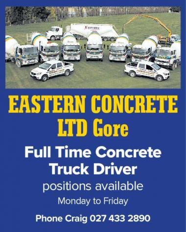 Full Time Concrete Truck Driver