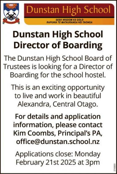 Director of Boarding