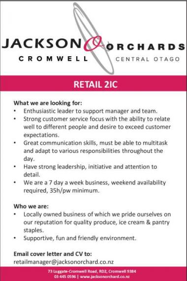 RETAIL 2IC