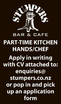 PART-TIME KITCHEN HANDS/CHEF