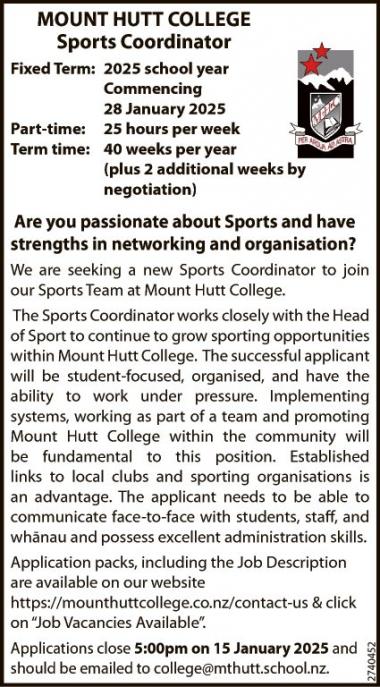 Sports Coordinator