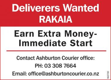 Deliverers Wanted