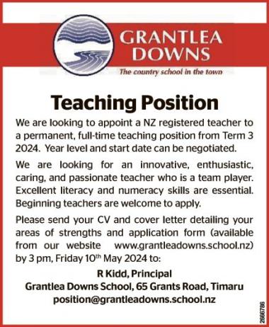 Teaching Position in Canterbury