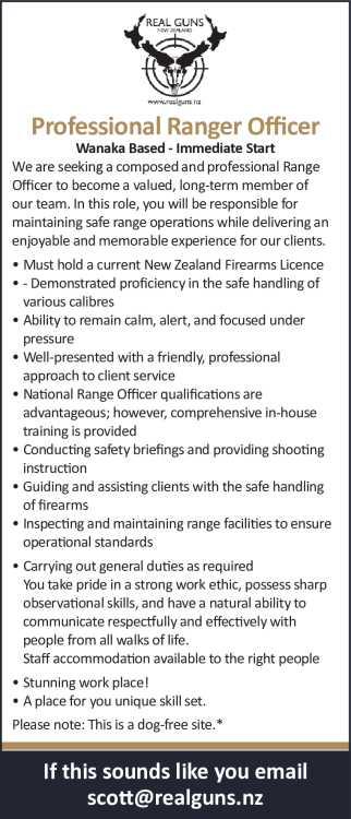 Professional Ranger Officer