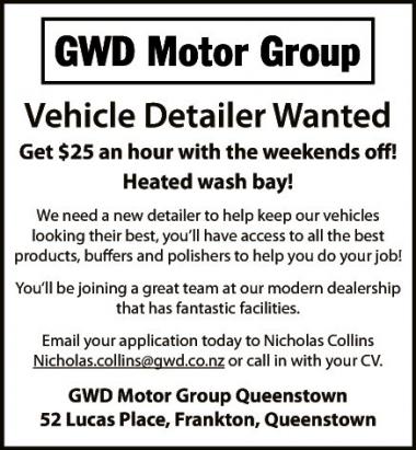 Vehicle Detailer Wanted