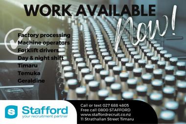 WORK AVAILABLE NOW! in Canterbury
