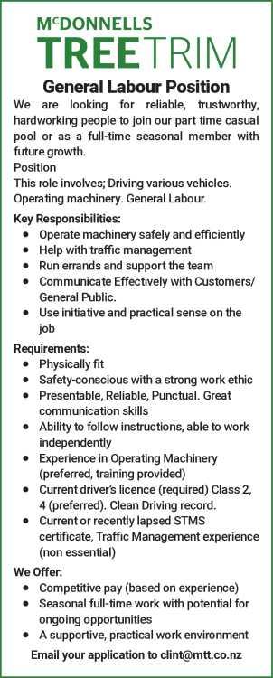 General Labour Position