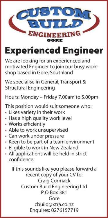 Experienced Engineer