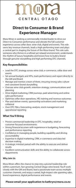 Direct to Consumer & Brand Experience Manager