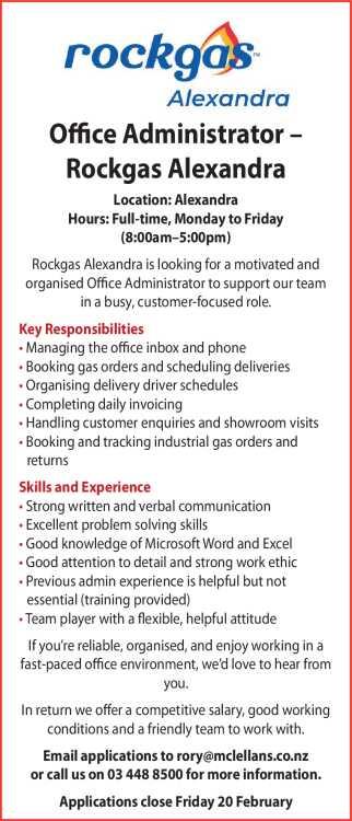 Office Administrator –