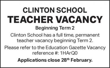 TEACHER VACANCY