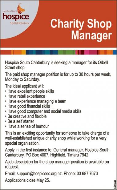 Charity Shop Manager