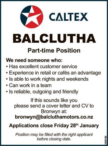 Part-time Position in Otago