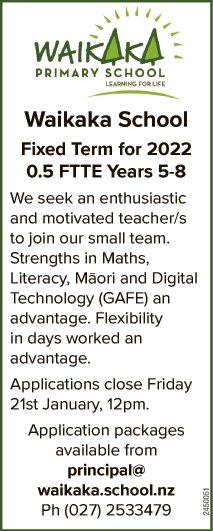 0.5 FTTE Years 5-8