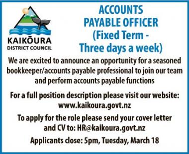 ACCOUNTS PAYABLE OFFICER