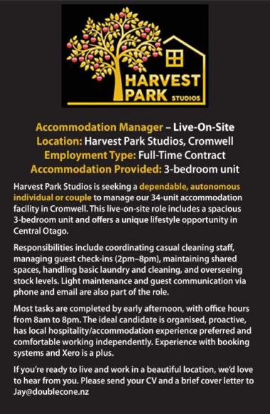 Accommodation Manager –