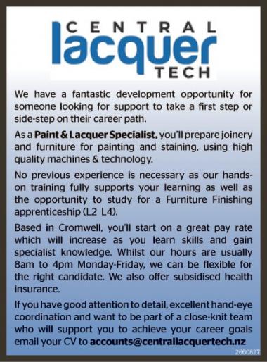 Paint & Lacquer Specialist in Otago