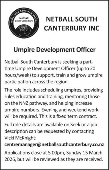 Umpire Development Officer