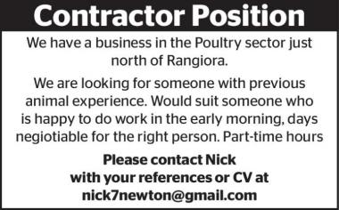 Contractor Position